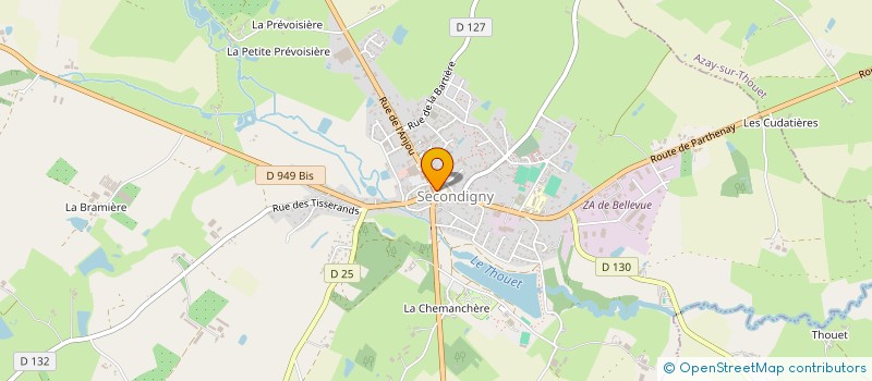localisation de l'entreprise SCI FRANMAGUY  SECONDIGNY
