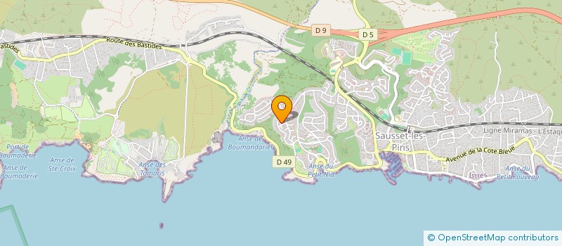 localisation de l'entreprise SCI FRANMAX  SAUSSET-LES-PINS