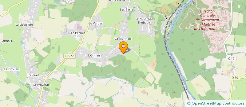 localisation de l'entreprise SCI FRANOR  GUICHEN