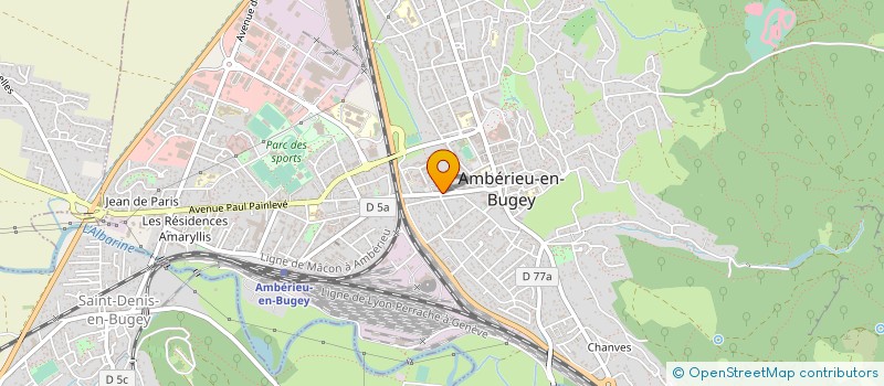 localisation de l'entreprise SCI FRANPIERRE  AMBERIEU-EN-BUGEY