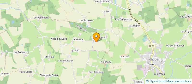 localisation de l'entreprise SCI FRANQUE à CHAVEYRIAT