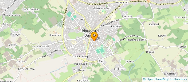 localisation de l'entreprise SCI FRANRIC  PLOUGASTEL-DAOULAS