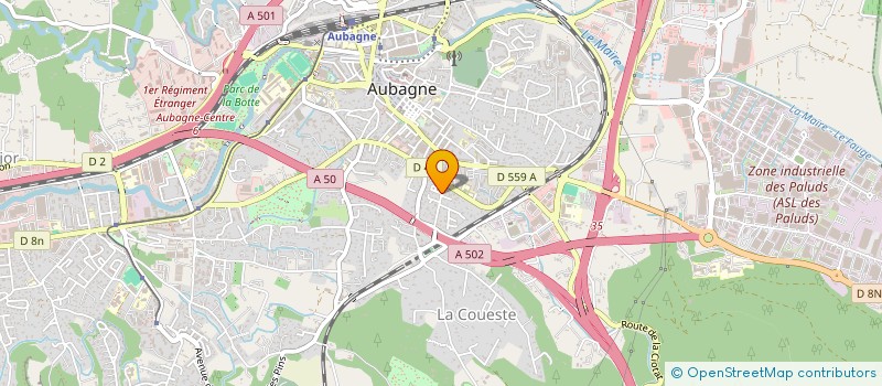 localisation de l'entreprise SCI FRANROSE  AUBAGNE
