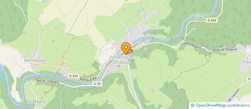 localisation de l'entreprise SCI FRANRUPT  FONTENOY-LE-CHATEAU