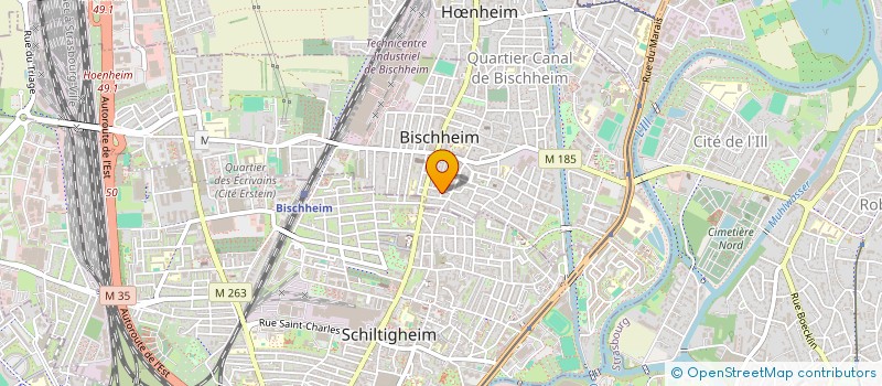 localisation de l'entreprise SCI FRANSIME  BISCHHEIM