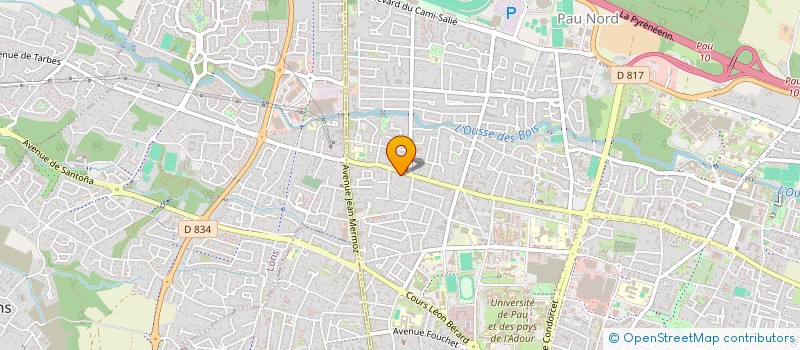 localisation de l'entreprise SCI FRANSYD à PAU