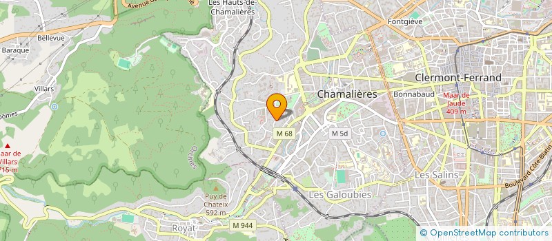 localisation de l'entreprise SCI  FRANTZ SCHUBERT  CHAMALIERES