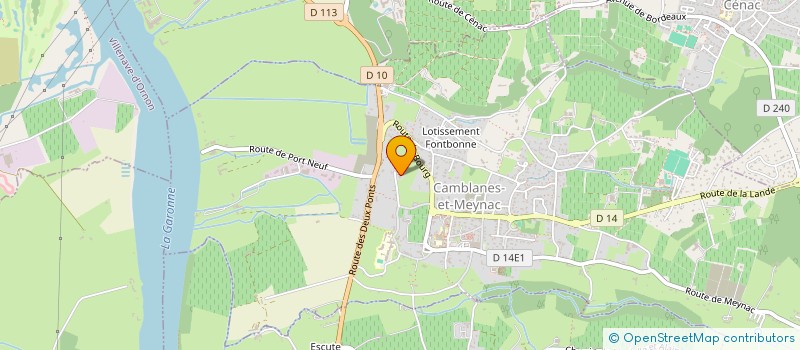 localisation de l'entreprise SCI FRANVAL  CAMBLANES ET MEYNAC