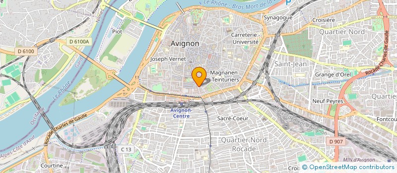 localisation de l'entreprise SCI FRANVAL  AVIGNON