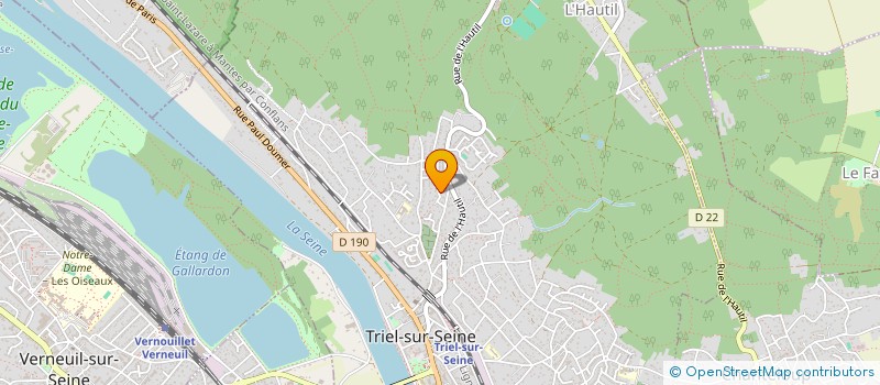 localisation de l'entreprise SCI FRANVALVIR à TRIEL-SUR-SEINE