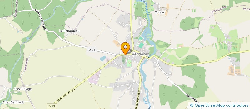 localisation de l'entreprise SCI FRANY à VERRIERES