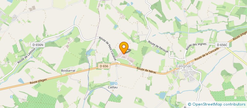 localisation de l'entreprise SCI FRANZONI  CALIGNAC