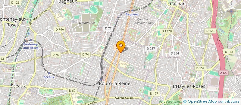 localisation de l'entreprise SCI FRAO à BOURG-LA-REINE