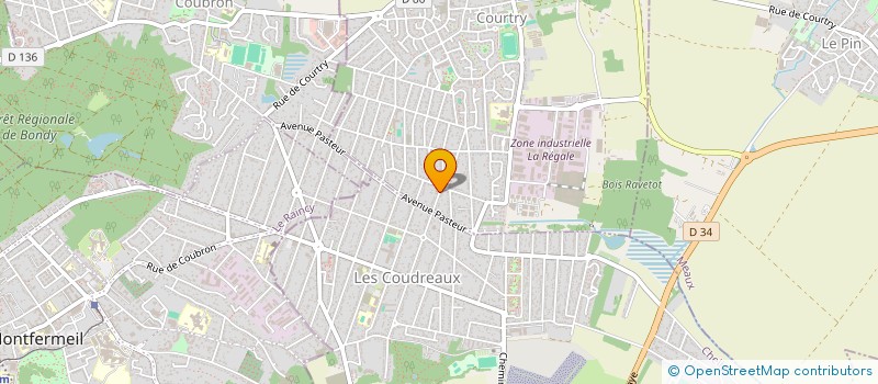 localisation de l'entreprise SCI FRAPAM  COURTRY