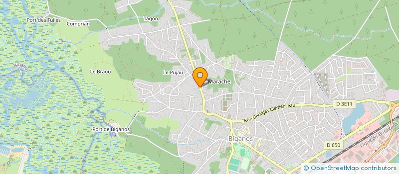 localisation de l'entreprise SCI FRAPHI  BIGANOS