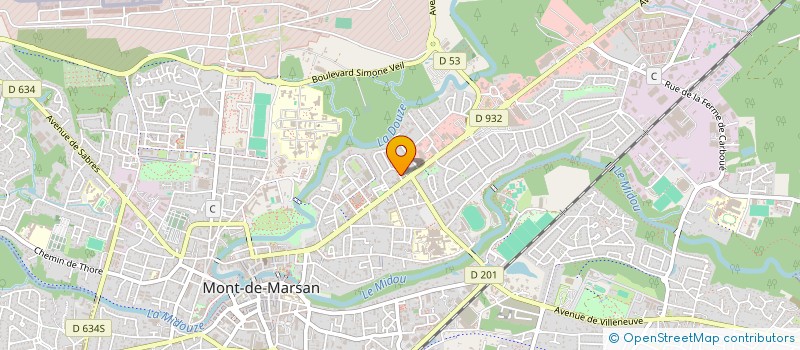 localisation de l'entreprise SCI FRARESSO à MONT-DE-MARSAN