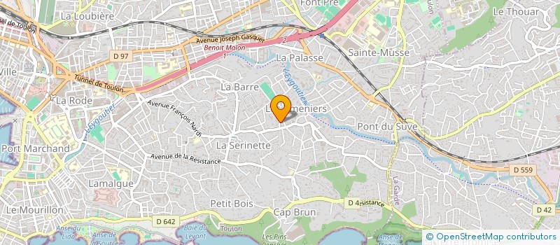 localisation de l'entreprise SCI FRASARO  TOULON