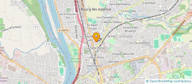 localisation de l'entreprise SCI FRASSON-MARIN  BOURG-LES-VALENCE