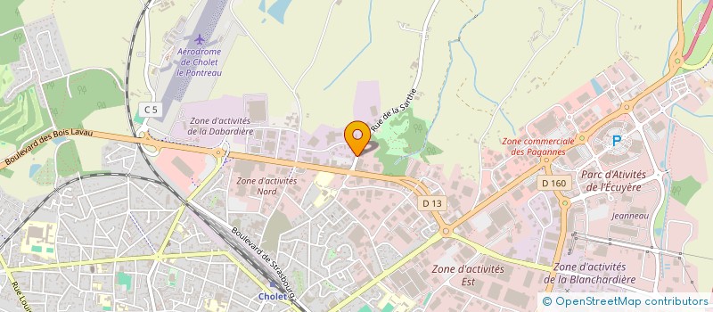 localisation de l'entreprise SCI FRASTE IMMOBILIER à CHOLET