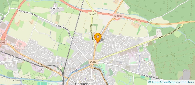 localisation de l'entreprise SCI FRATCZAK  HAGUENAU