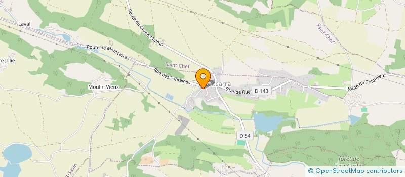 localisation de l'entreprise SCI FRATELLI AJT  MONTCARRA