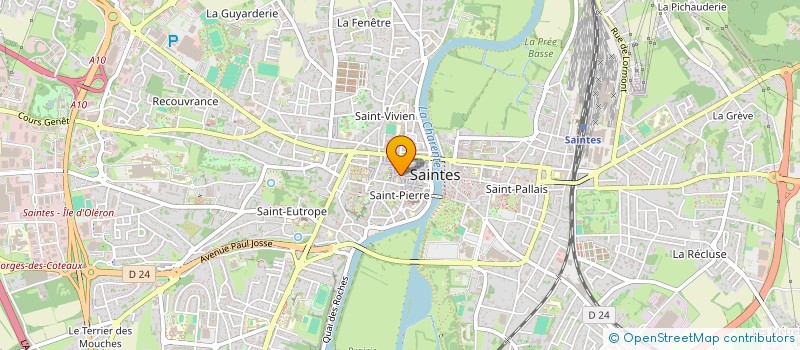 localisation de l'entreprise SCI FRATER  SAINTES