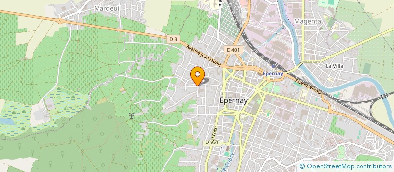 localisation de l'entreprise SCI FRATERNITE 5 à EPERNAY