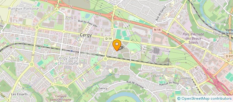 localisation de l'entreprise SCI FRATERNITE  CERGY