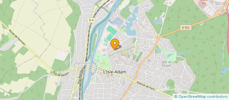 localisation de l'entreprise SCI FRATERNITY  L'ISLE-ADAM