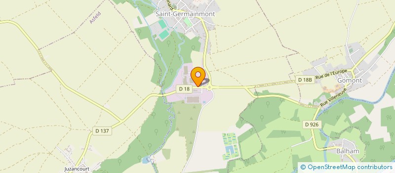 localisation de l'entreprise SCI  FRATRIE POULAIN  SAINT-GERMAINMONT