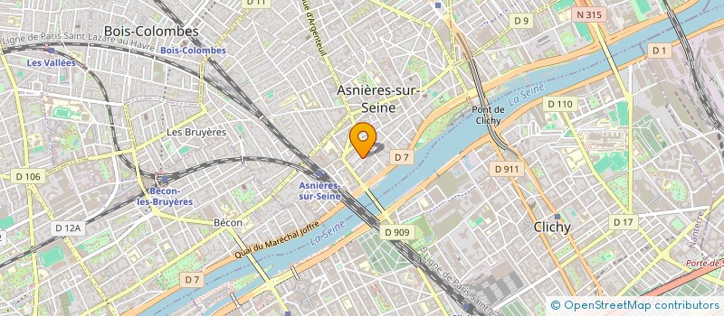 localisation de l'entreprise SCI FRATULIA à ASNIERES-SUR-SEINE