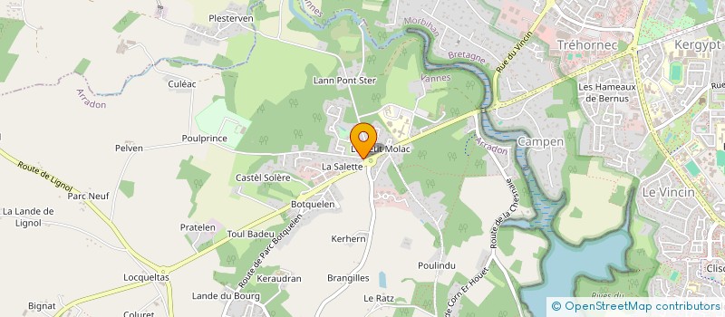 localisation de l'entreprise SCI FRAVALO  ARRADON