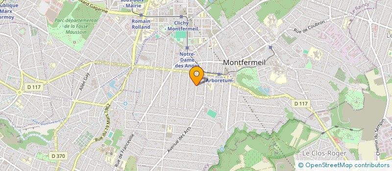 localisation de l'entreprise SCI FRAVID UNION à MONTFERMEIL