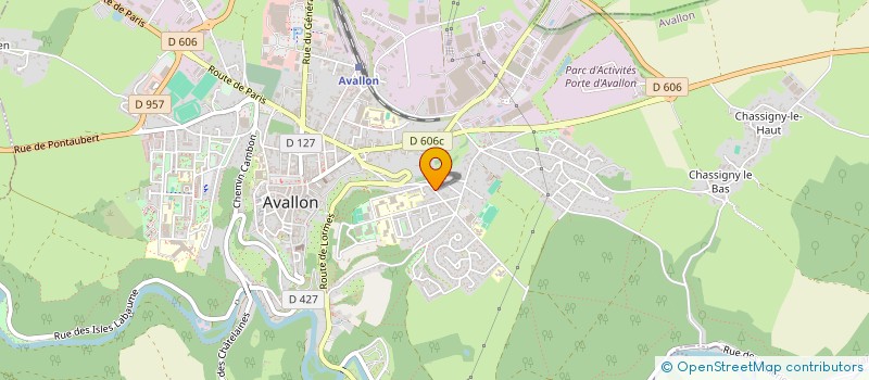 localisation de l'entreprise SCI FRAVY à AVALLON