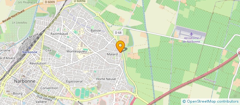 localisation de l'entreprise SCI FRAX à NARBONNE
