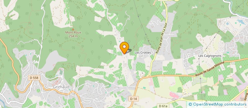 localisation de l'entreprise SCI FRAXCO à GRIMAUD
