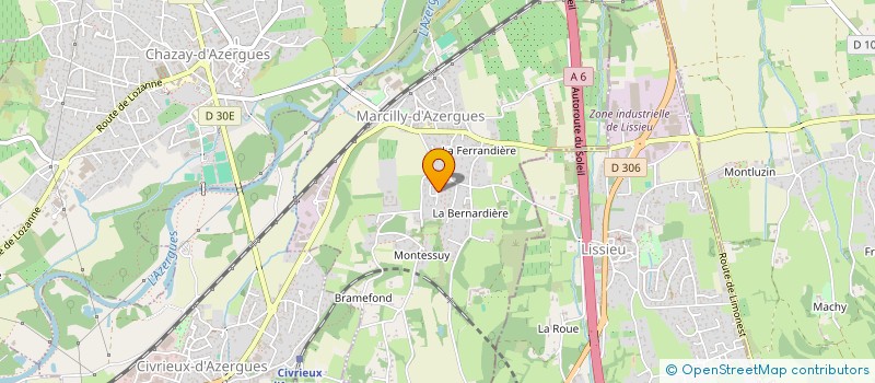 localisation de l'entreprise SCI FRAY TCV  MARCILLY-D'AZERGUES