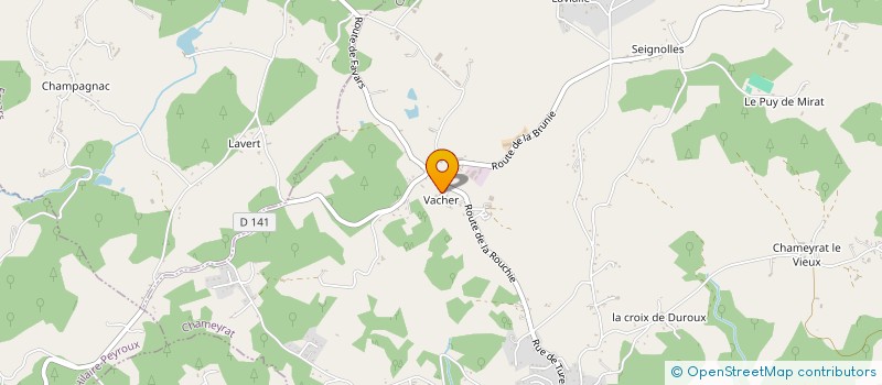 localisation de l'entreprise SCI FRAYSSE  CHAMEYRAT