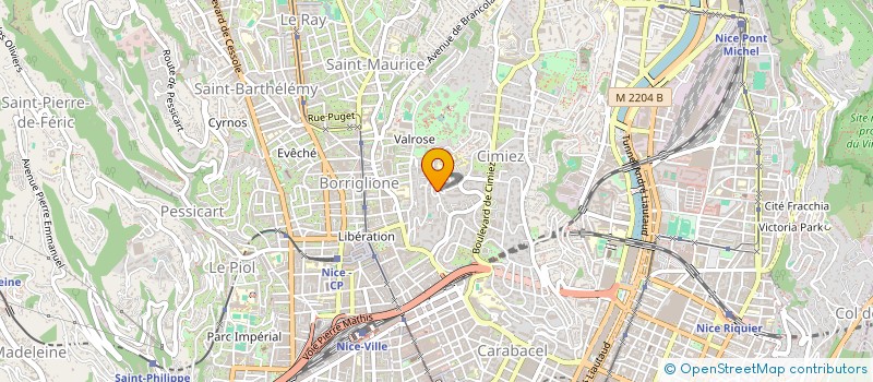 localisation de l'entreprise SCI FREBARDOM à NICE