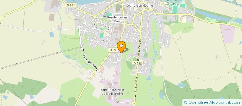 localisation de l'entreprise SCI FREBER à SULLY-SUR-LOIRE
