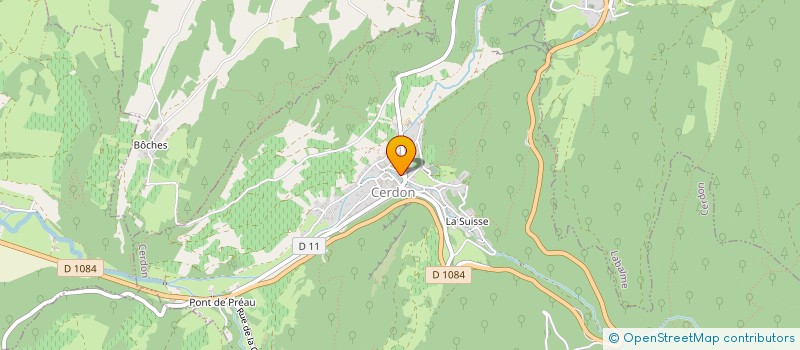 localisation de l'entreprise SCI FREBUGE à CERDON
