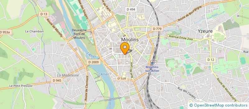 localisation de l'entreprise SCI FRECA à MOULINS