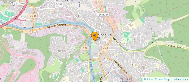 localisation de l'entreprise SCI FRECARVIC  AUDINCOURT