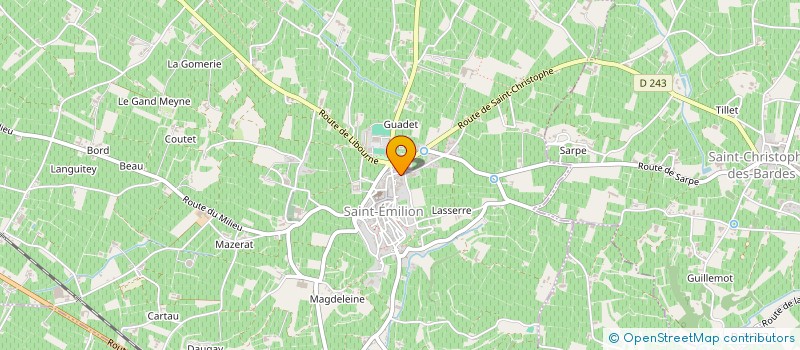 localisation de l'entreprise SCI FRECEDELIA  SAINT-EMILION