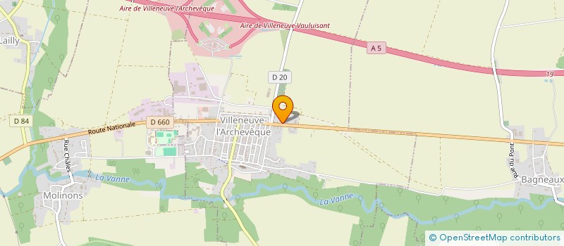 localisation de l'entreprise SCI FRECHEL  VILLENEUVE-L'ARCHEVEQUE