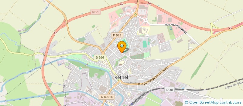 localisation de l'entreprise SCI FRECHIN  RETHEL