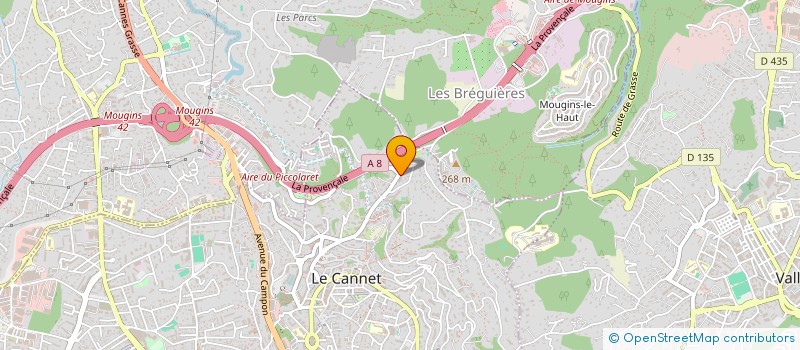 localisation de l'entreprise SCI FRECLAND à LE CANNET