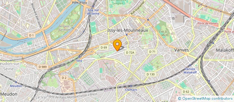 localisation de l'entreprise SCI FRED à ISSY-LES-MOULINEAUX