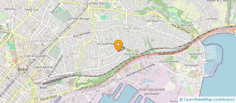 localisation de l'entreprise SCI FRED  BREST