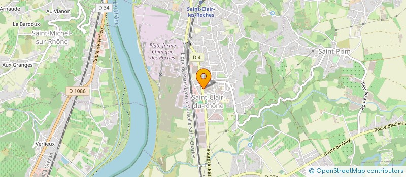 localisation de l'entreprise SCI FRED  SAINT-CLAIR-DU-RHONE